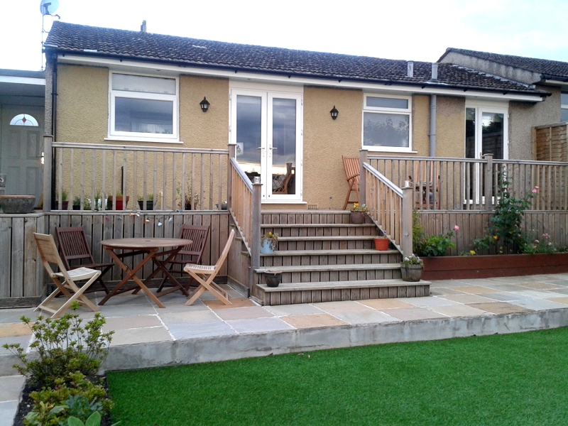 View from middle of Garden- After